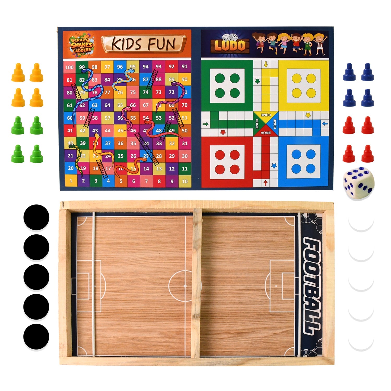 Retro Wooden Family Game Set Retro Wooden Family Game Set